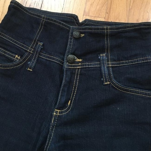 Blue Dark High Waisted By Trouser/Wide Leg Jeans - Picture 3 of 4